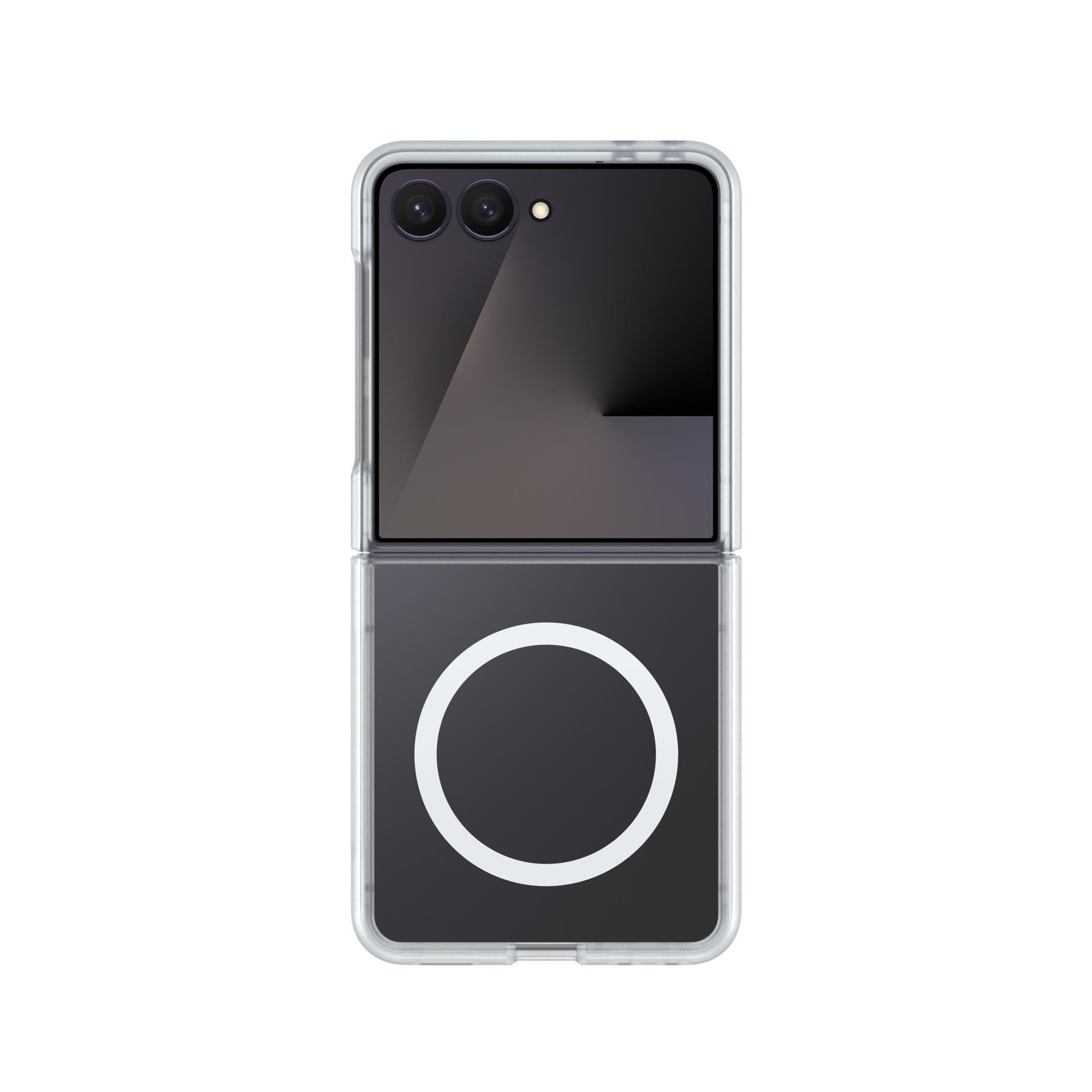 OtterBox Thin Flex Magnets Samsung Galaxy Z Flip8 5G Case Clear抗菌抗摔军标防护，7年标准保护