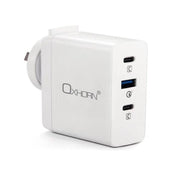 Oxhorn 100W USB GaN Type-C fast Charger 2x USB-C 1x USB-A Fast Charger