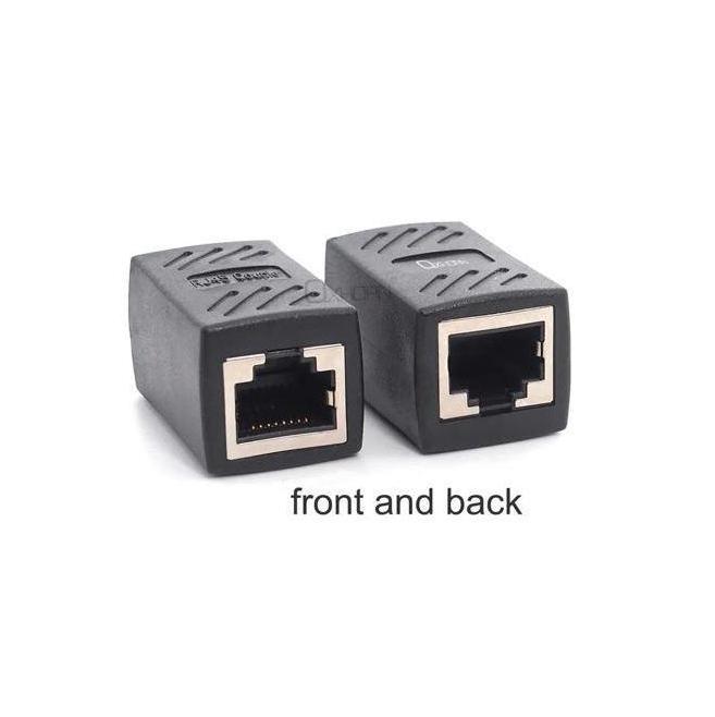 Oxhorn RJ45 Ethernet Inline 8 pins Coupler / Joiner Female to Female F-F Gold...