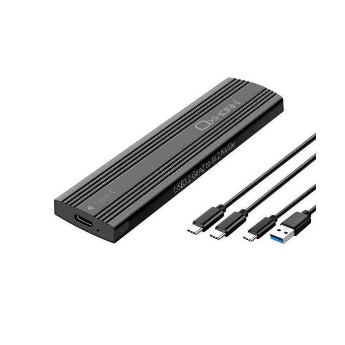 Oxhorn USB C 3.2 Gen 2 M.2 NVMe NGFF Enclosure 10 Gbps B+M Key M.2 NVMe SSD u...