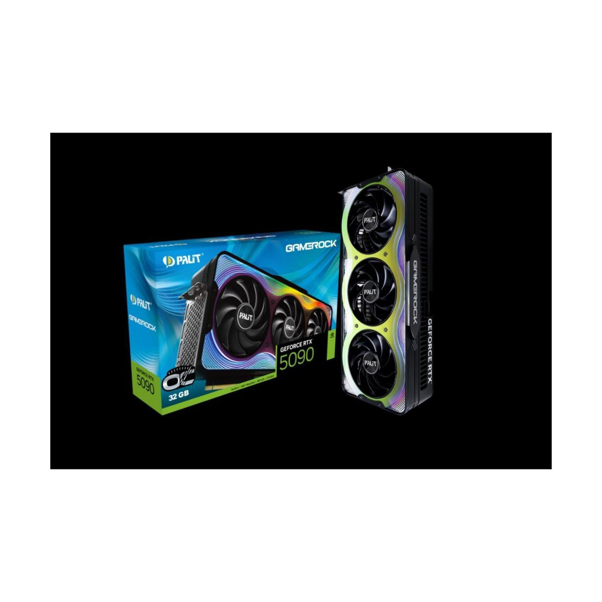 Palit RTX5090 Gamerock OC 32GB GDDR7 512bit 3-DP HDMI ARGB Graphics Card