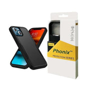 Phonix Rugged iPhone 12 Pro Max 6.7" Armor Light Case Black