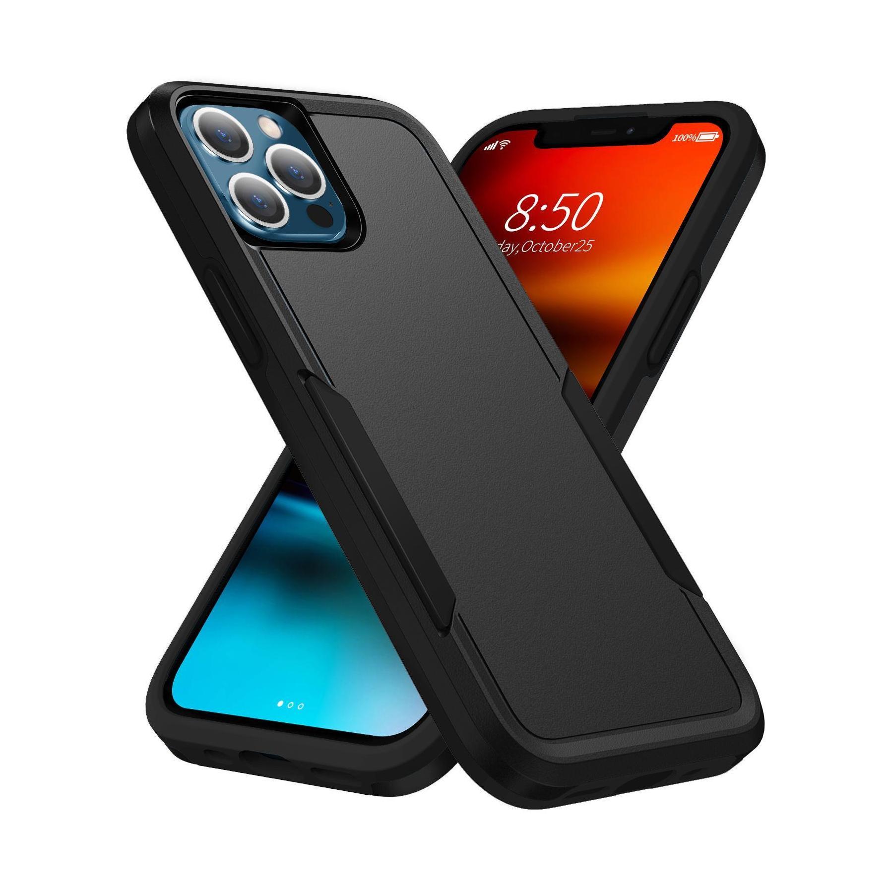 Phonix Rugged iPhone 13 Pro Max 6.7" Armor Light Case Black