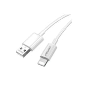 PISEN Mr White Lightning to USB-A Cable 1M White Fast Charge 2.4A Durable