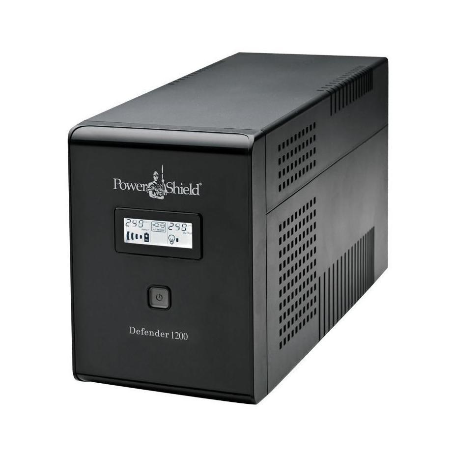 PowerShield Defender 1200VA 720W UPS AVR LCD Display 6 Sockets