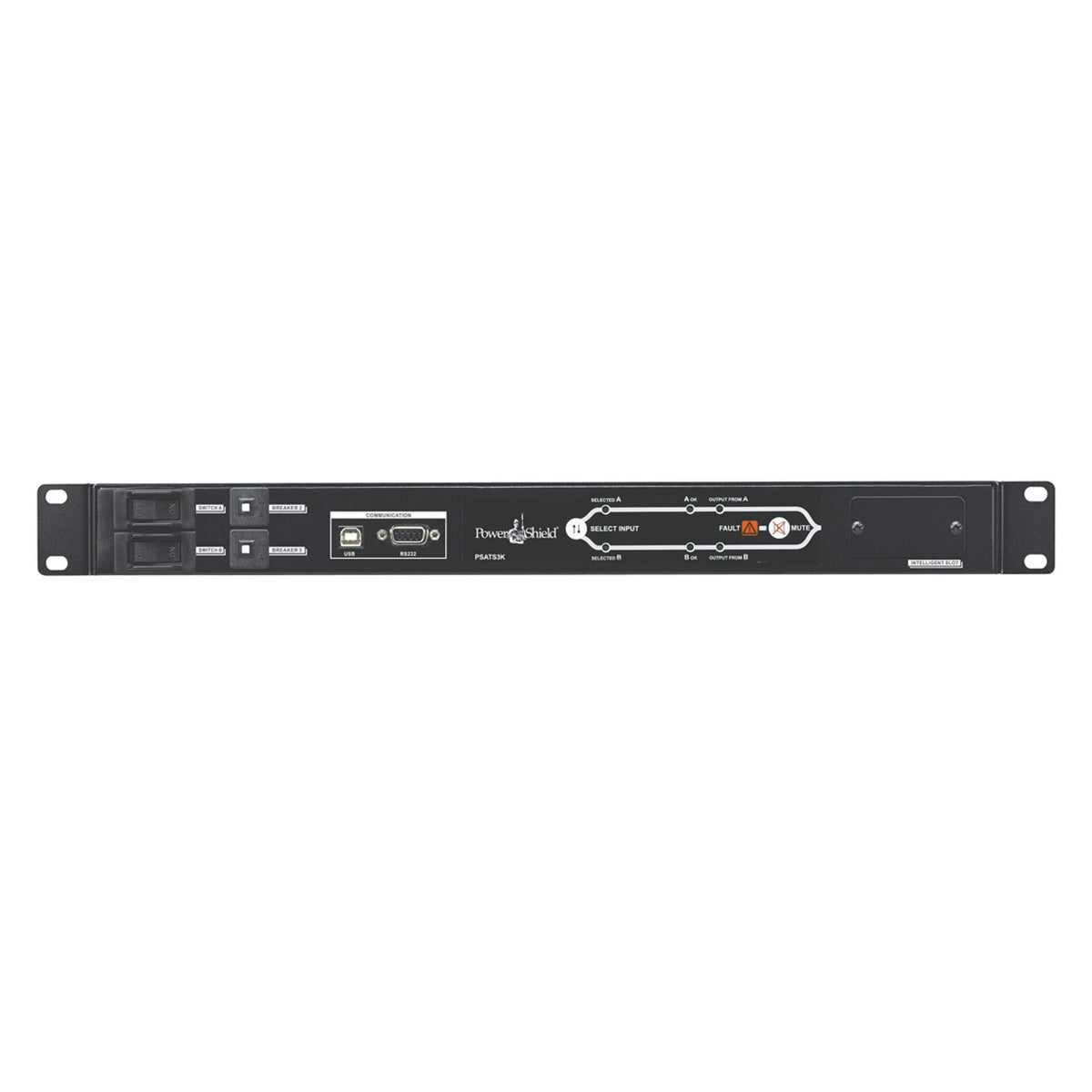 PowerShield Rack ATS 3kVA Dual 15A C20 inputs 1 x C19 8 x C13 outputs ensures