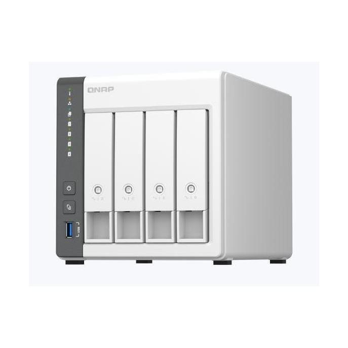 QNAP TS-433-4G 4 Bay NAS 64-bit ARM 4-core Cortex-A55 2.0GHz 4GB On Board Mal...