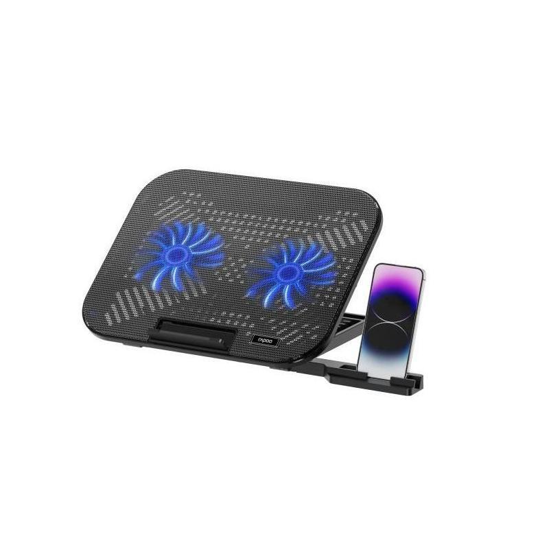 Rapoo CF200 Laptop Cooling Pad 2 Fans 6 Angles Multi-functional