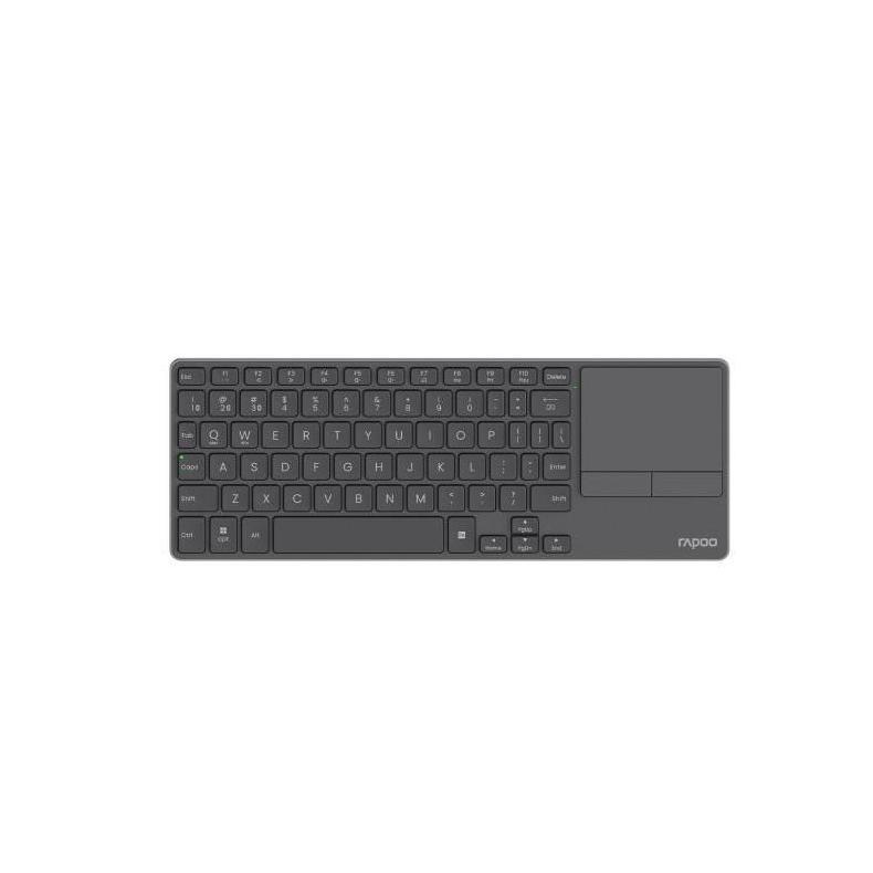 RAPOO E900T Wireless Keyboard w/ Touchpad Up to 4 Devices Quick Switch Ultra ...