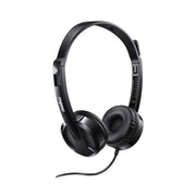 Rapoo H100 Wired Stereo Headset HD Voice Rotary Mic Volume Adjust 3.5mm Jack