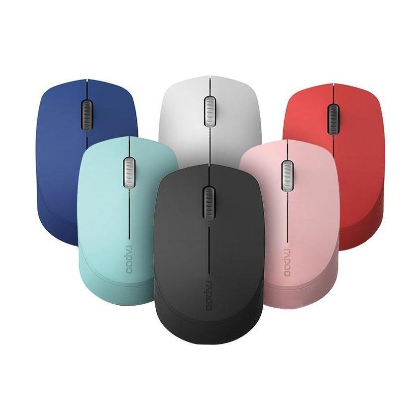 Rapoo M100 2.4GHz Bluetooth 3/4 Quiet Click Wireless Mouse Red 1300DPI