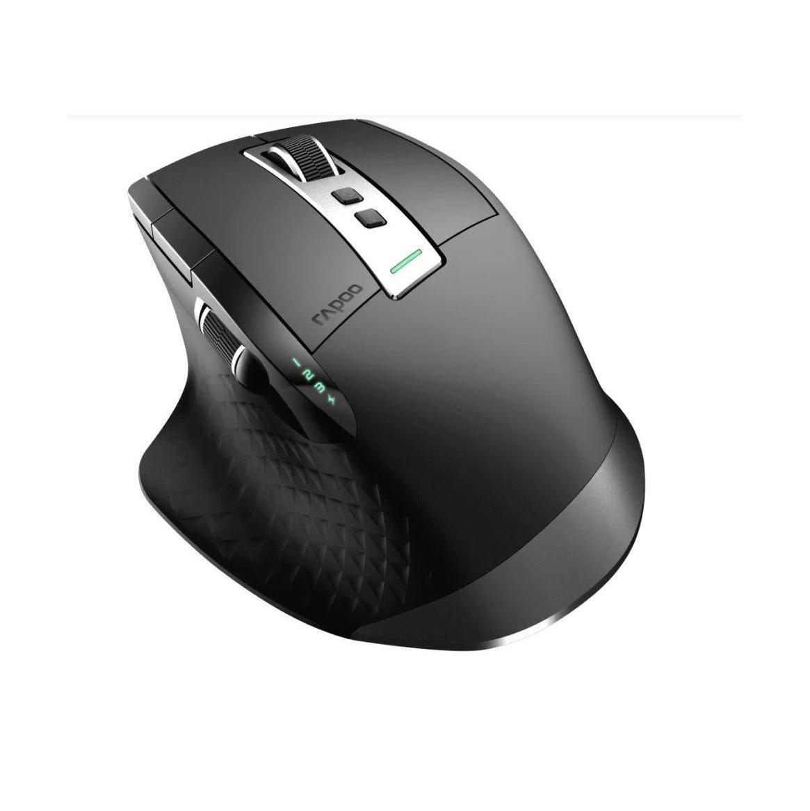 RAPOO MT750PLUS Multi-Mode Wireless Ergonomic Mouse - 800-4000 DPI Sensor Blu...