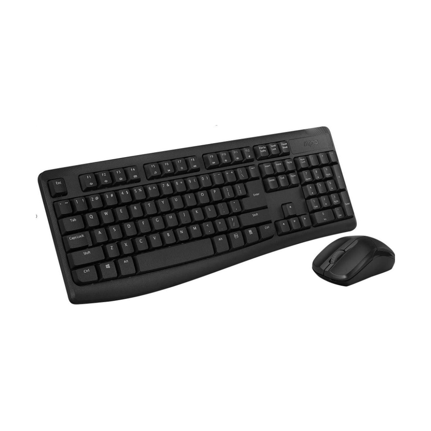 RAPOO X1800Pro Wireless Mouse Keyboard Combo - 2.4G 10M Range Optical Long Ba...