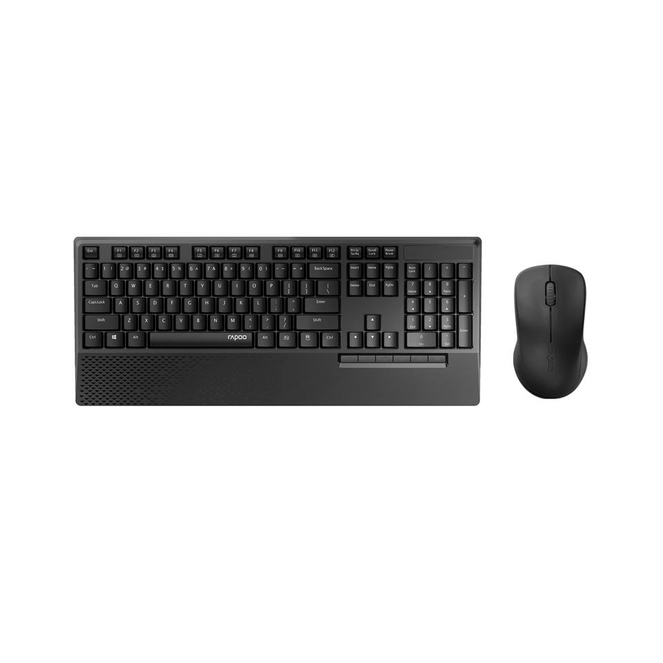 Rapoo X1960 Wireless Mouse Keyboard Combo 1000DPI 10M Range SpillResistant