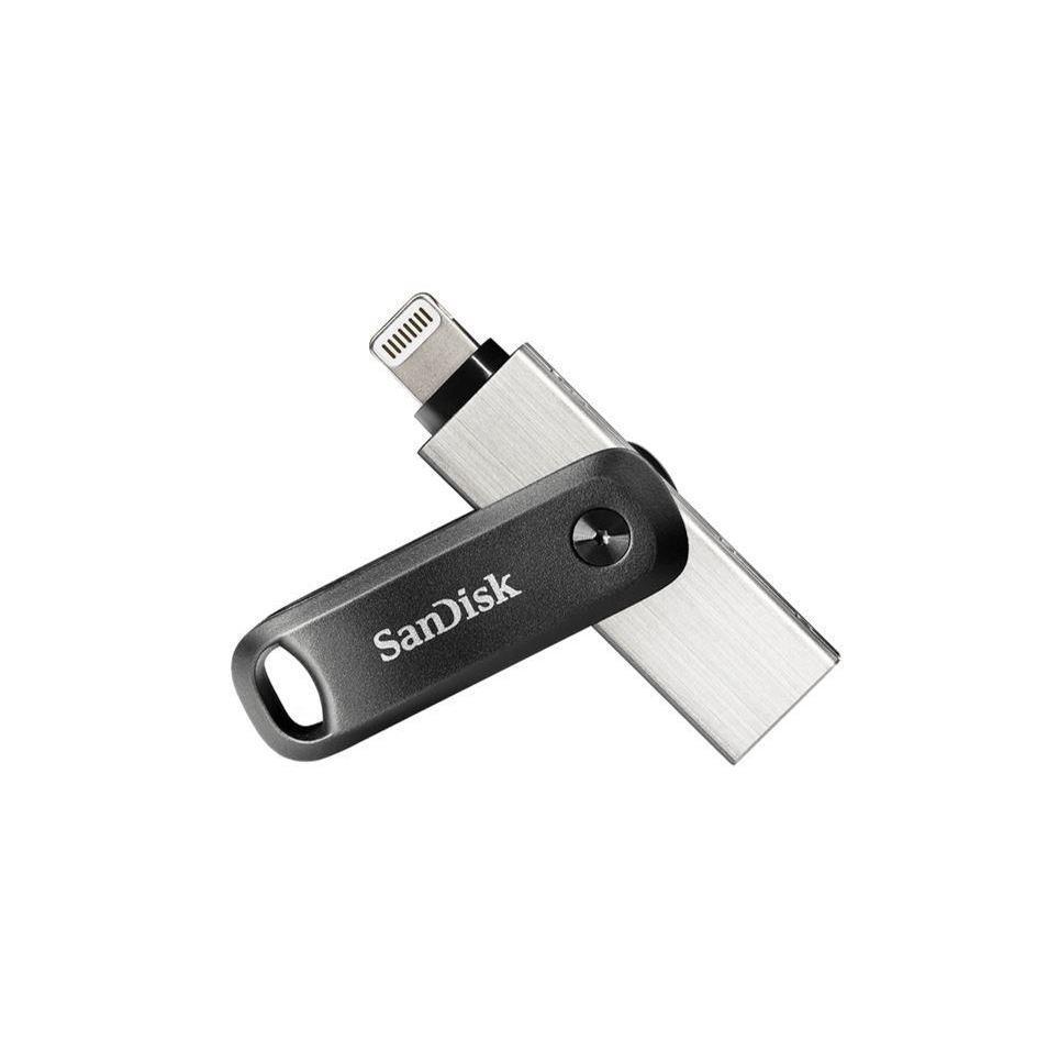 SanDisk 128G iXpand Flash Drive Go SDIx60N USB-A Lightning USB 3.0 Silver pas...