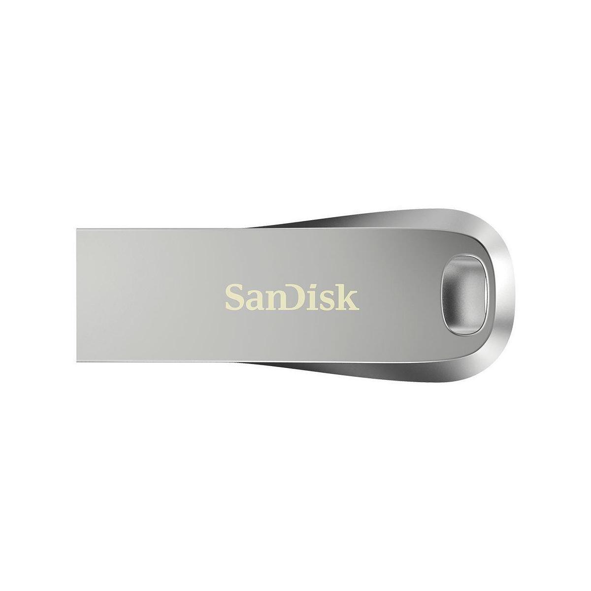 SanDisk 128GB Ultra Luxe USB3.1 150MB/s Capless Silver Flash Drive