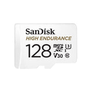 SanDisk High Endurance 128GB microSD 100MB/s C10 U3 V30 Waterproof Shockproof SD Adaptor