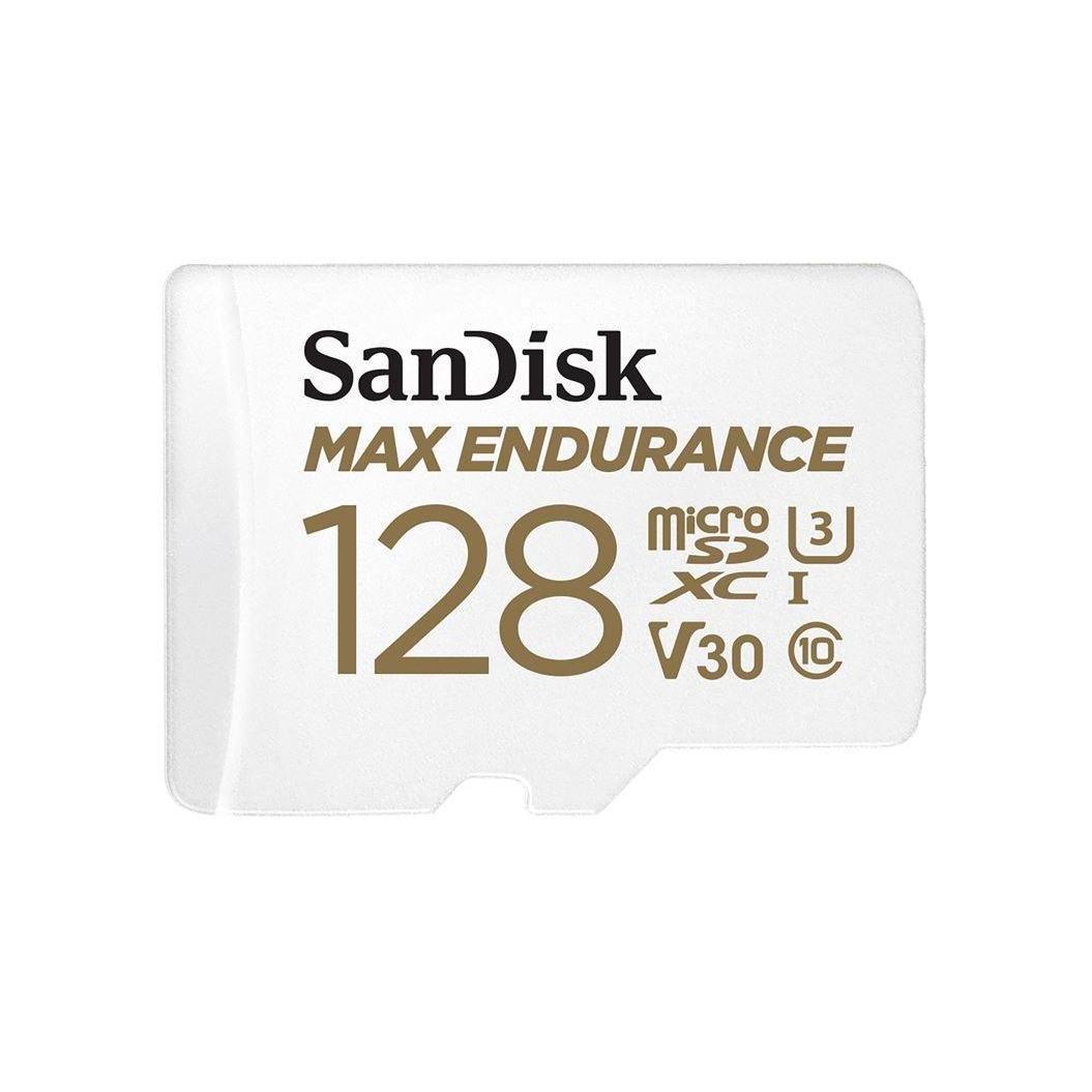 SanDisk Max Endurance 128GB microSD 100MB/s 40MB/s C10 U3 V30 Waterproof Shockproof SD Adaptor