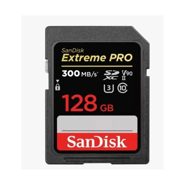 SanDisk SDSDXDK-128G-GN4IN 128GB Extreme PRO SDXC UHS-II Memory Card - Lifeti...