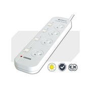 Sansai 4 Way Powerboard 4 Outlets 2 Spaced Sockets 1m Cord