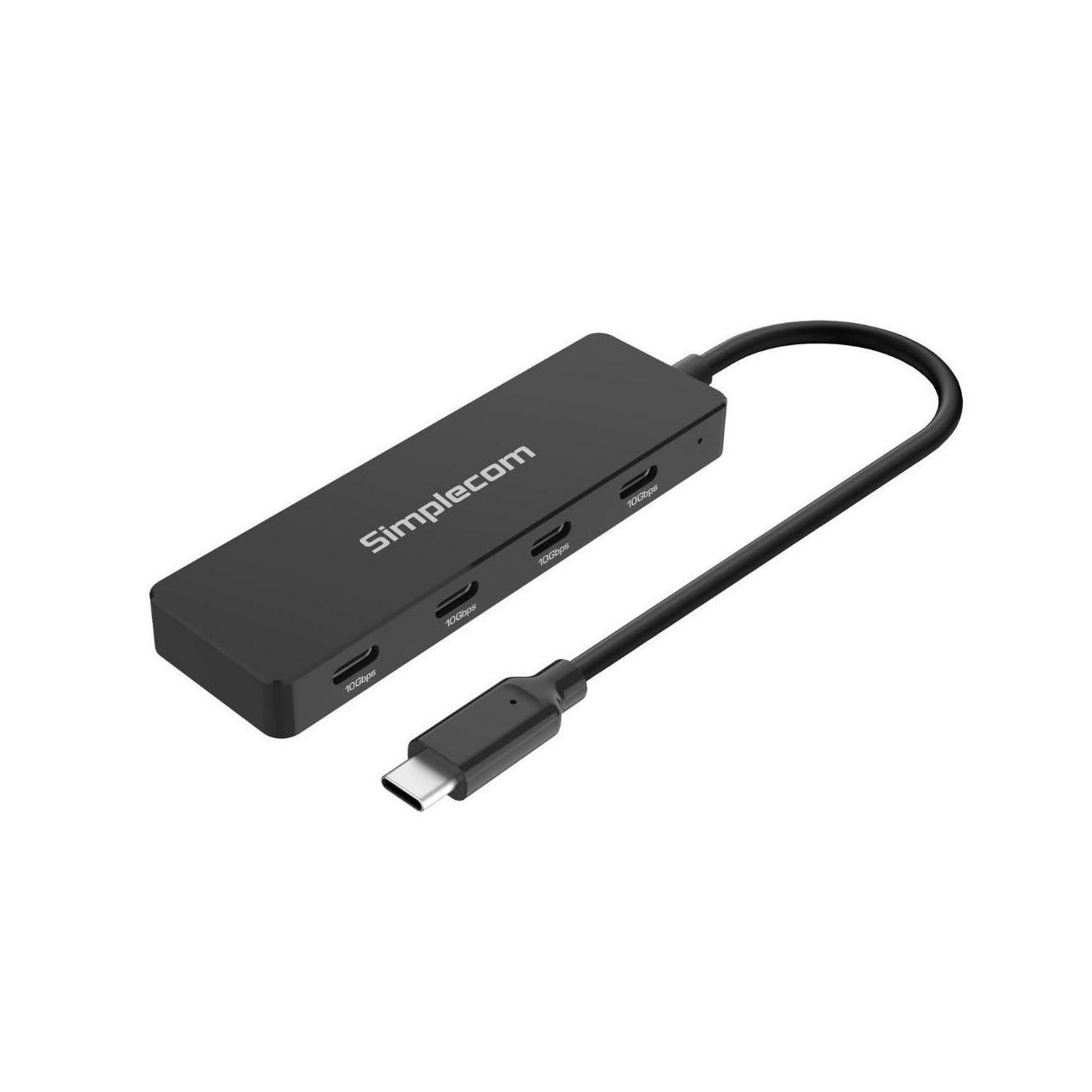 Simplecom CH384 4-Port USB-C Data Hub USB 3.2 Gen 2 10Gbps