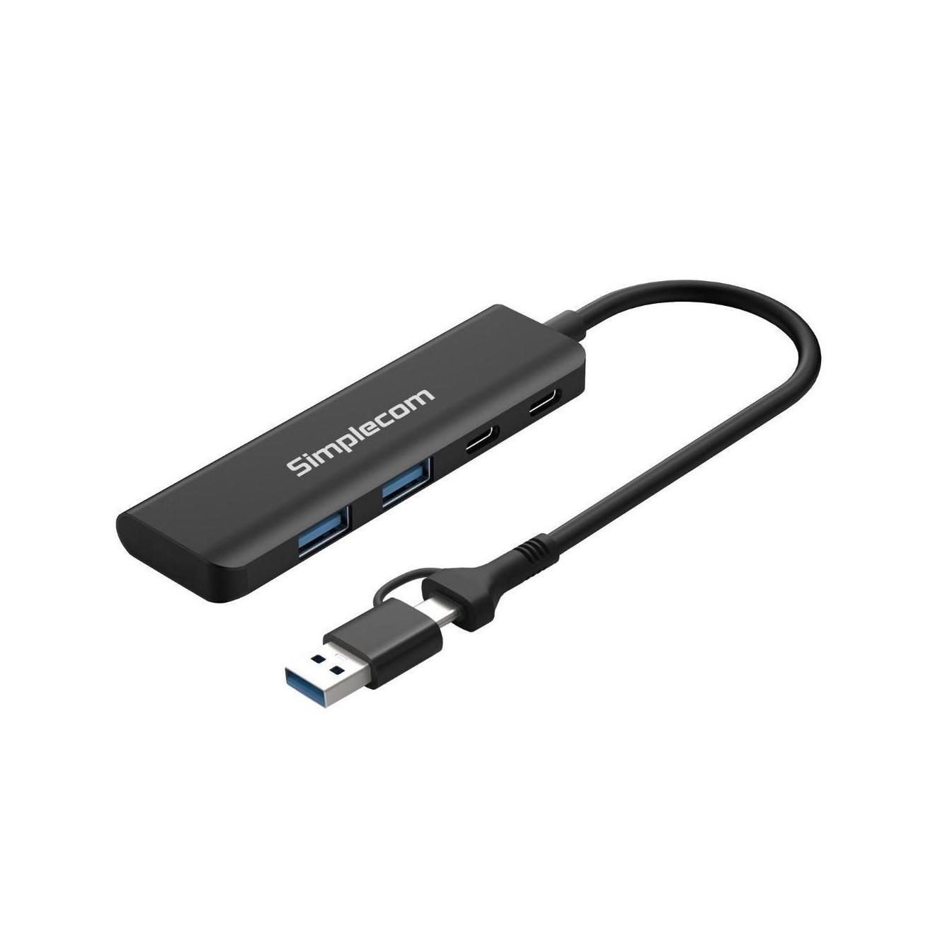 Simplecom CH385 4-Port USB-A USB-C Hub USB 3.2 Gen 1