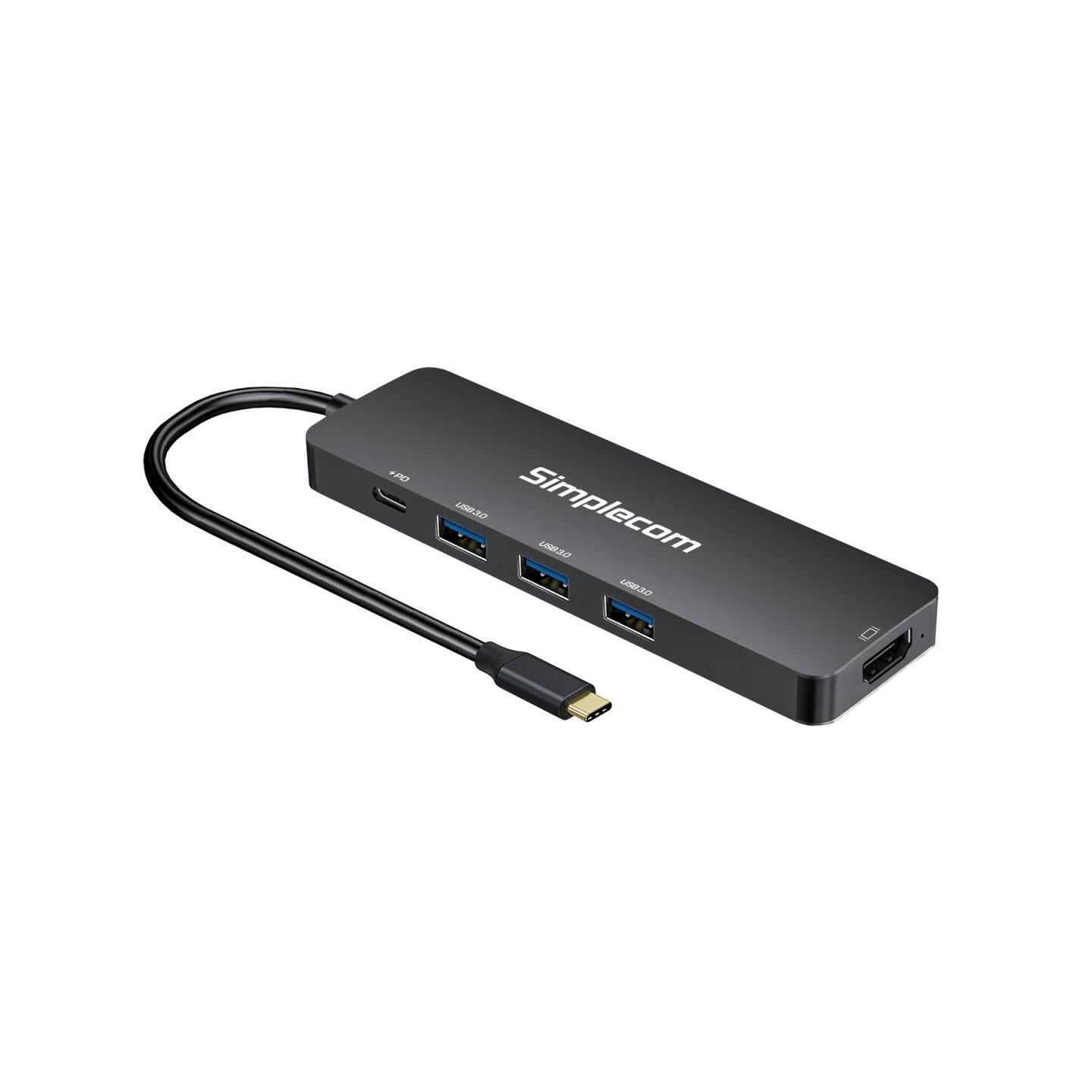 Simplecom CH545 USB-C 5-in-1 Multiport Hub PD HDMI 3-Port USB 3.0
