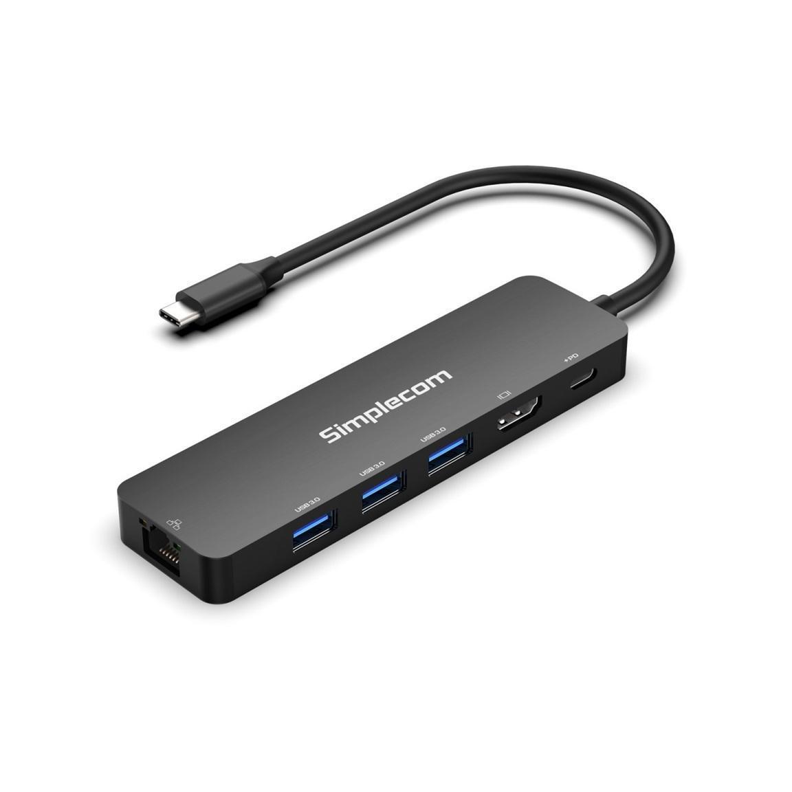 Simplecom CHT560 USB-C 6-in-1 Multiport Hub HDMI 2.0 Docking Station