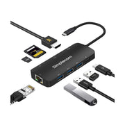 Simplecom CHT580 USB-C 8-in-1 Multiport Hub HDMI 2.0 Docking Station