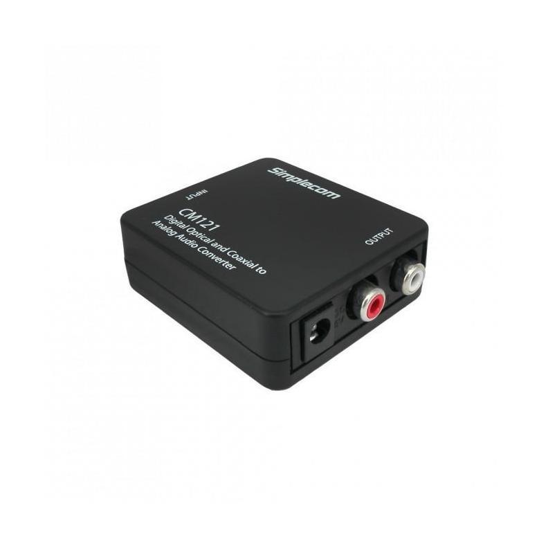 Simplecom CM121 Digital Optical Toslink Coaxial to Analog RCA Audio Converter