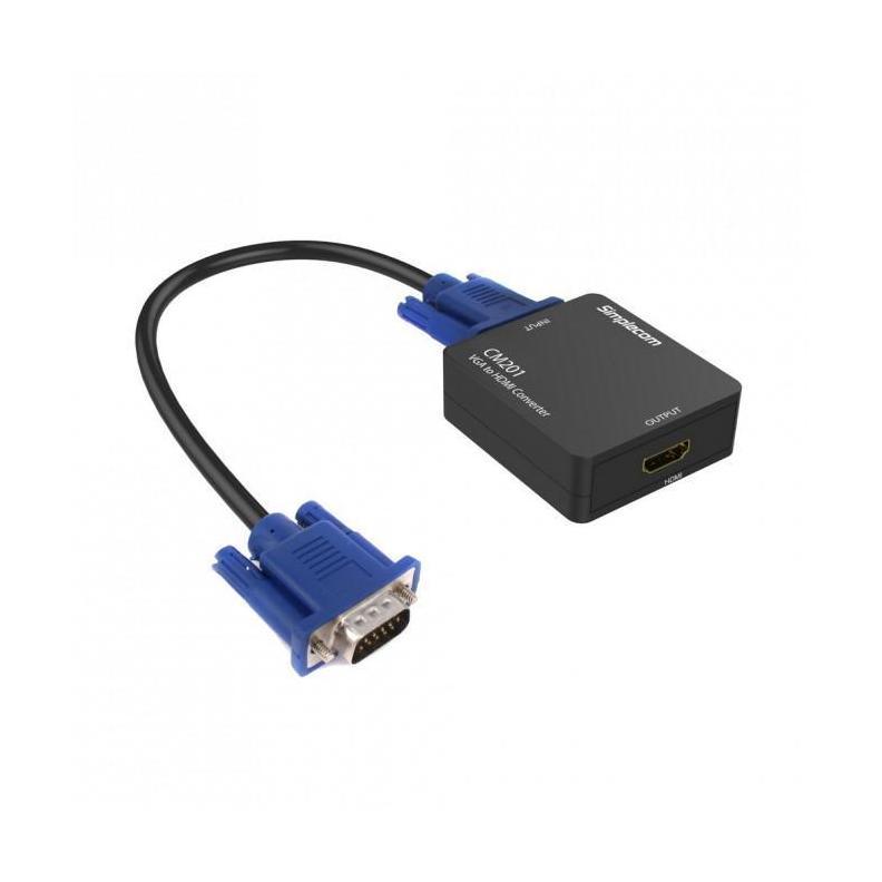 Simplecom CM201 VGA to HDMI 1080p Converter with Audio