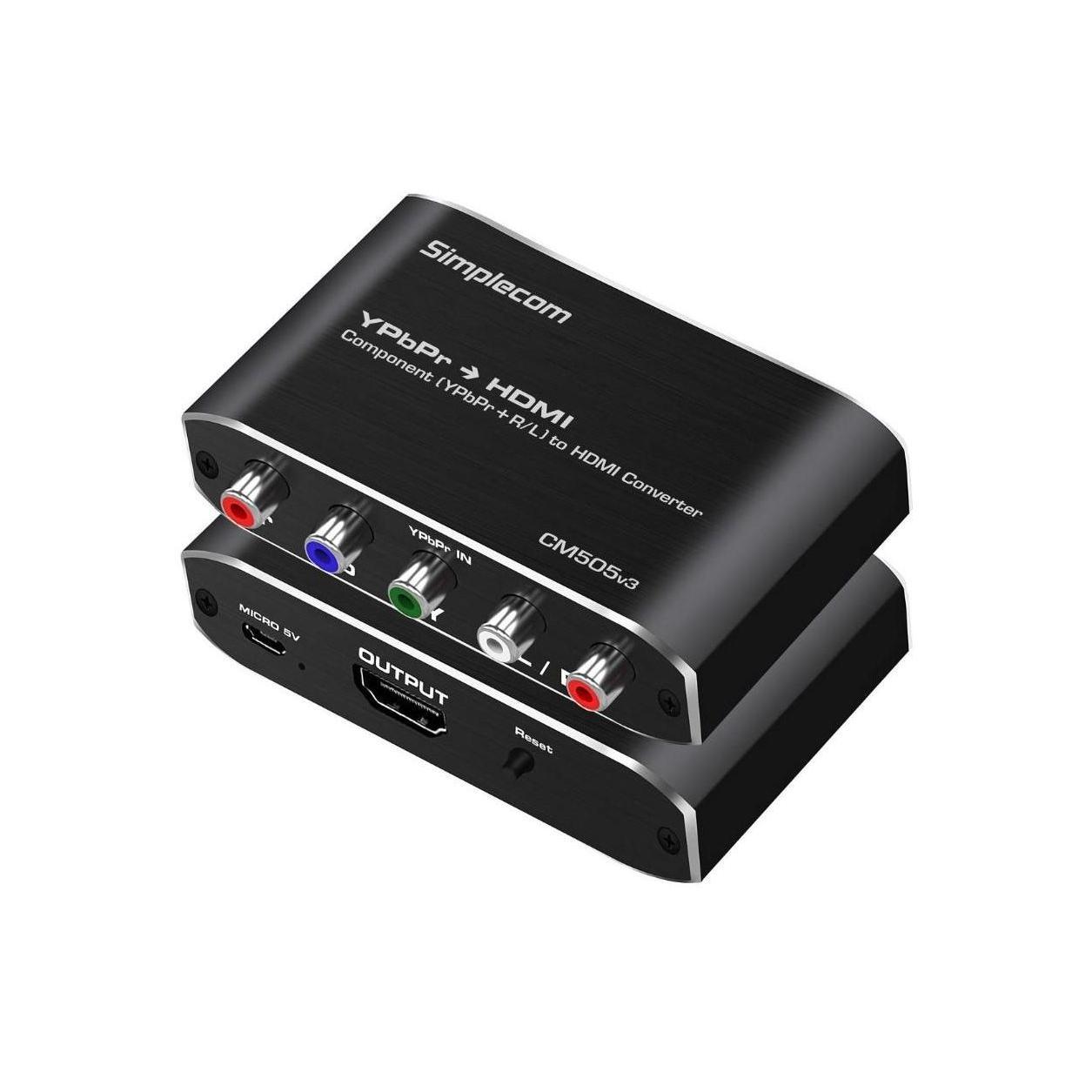 Simplecom CM505v3 Component YPbPr to HDMI Full HD 1080p Converter
