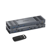 Simplecom KM490 HDMI DisplayPort Dual Monitor KVM Switch 4-Port USB Hub 8K@60Hz