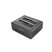 Simplecom SD352 USB 3.0 Dual SATA Aluminium Docking Station 3-Port Hub 2.1A Charger