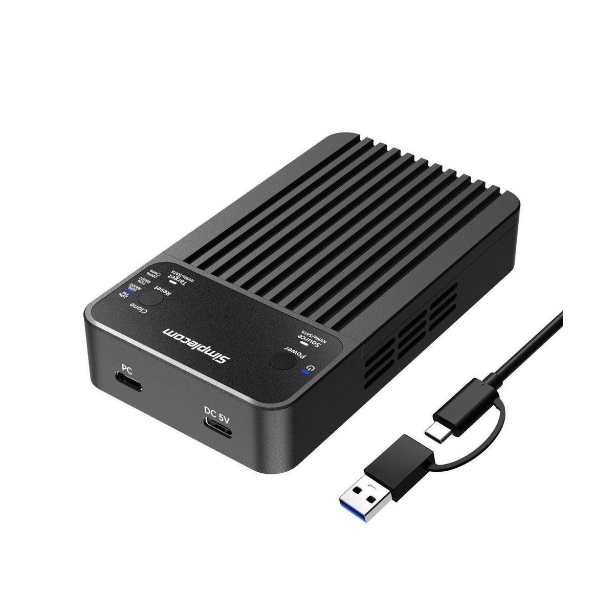 Simplecom SD562 Dual-Bay NVMe/SATA M.2 SSD RAID Enclosure USB 3.2 Gen2 Offiline