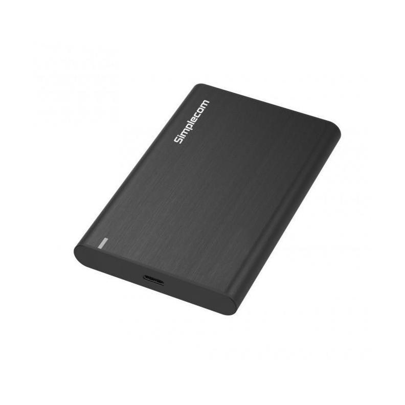Simplecom SE221 Aluminium 2.5" SATA HDD/SSD to USB 3.1 Enclosure Black 5Gbps
