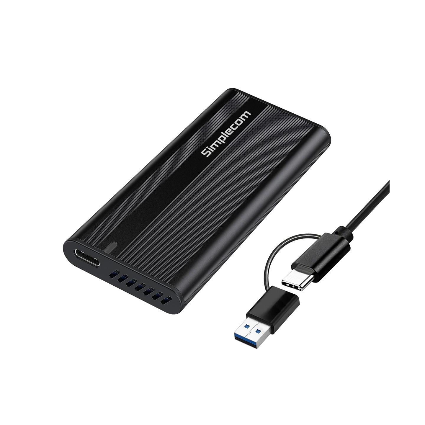 Simplecom SE505 NVMe M.2 SSD USB-C Enclosure USB 3.2 Gen 2 10Gbps Aluminium Case Tool-free Design