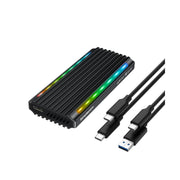 Simplecom SE525 NVMe/SATA M.2 SSD USB-C Enclosure RGB LED USB 3.2 Gen 2 10Gbps