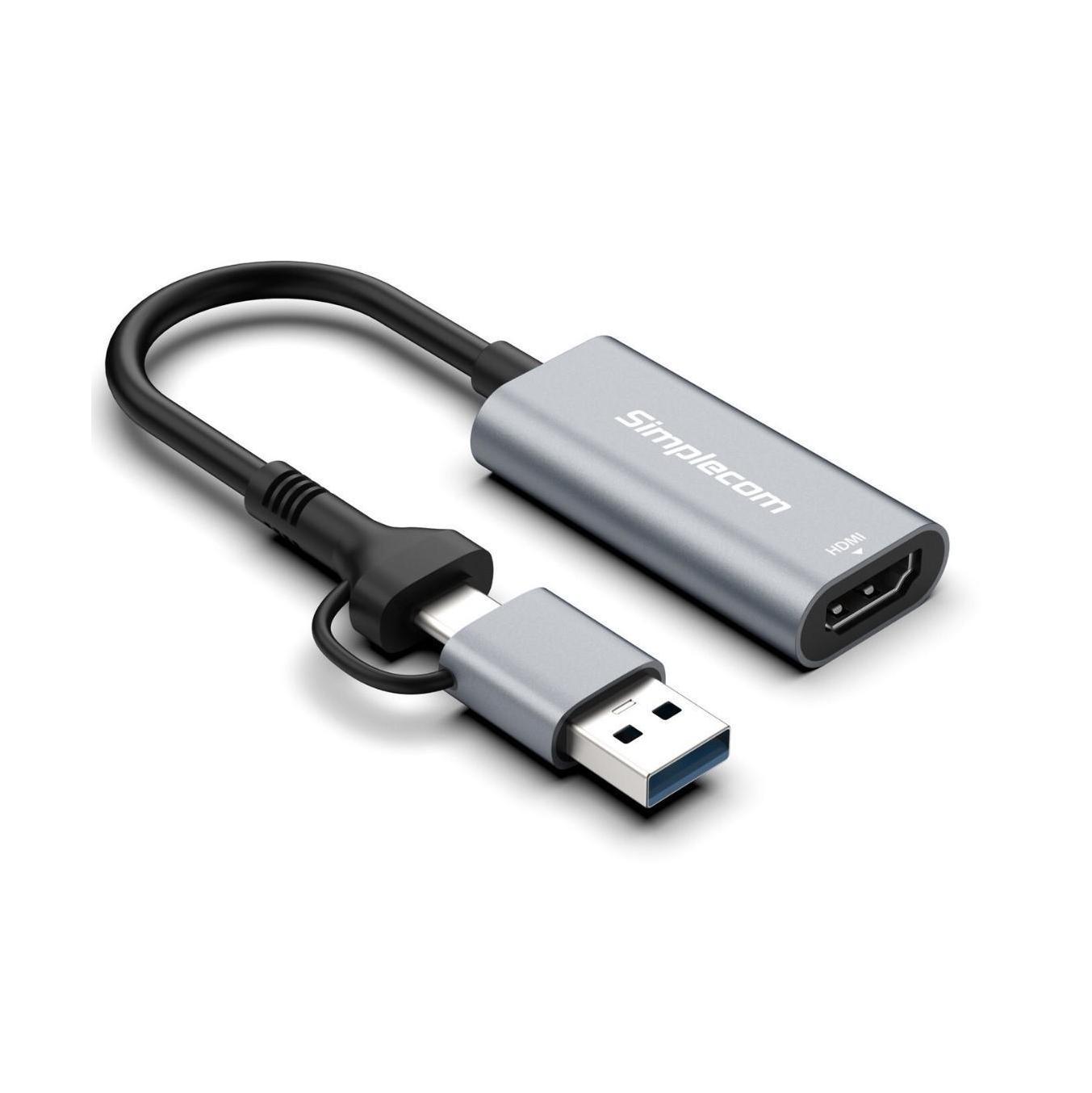 Simplecom USB 3.0 USB-C to HDMI Video Card Adapter 1080p