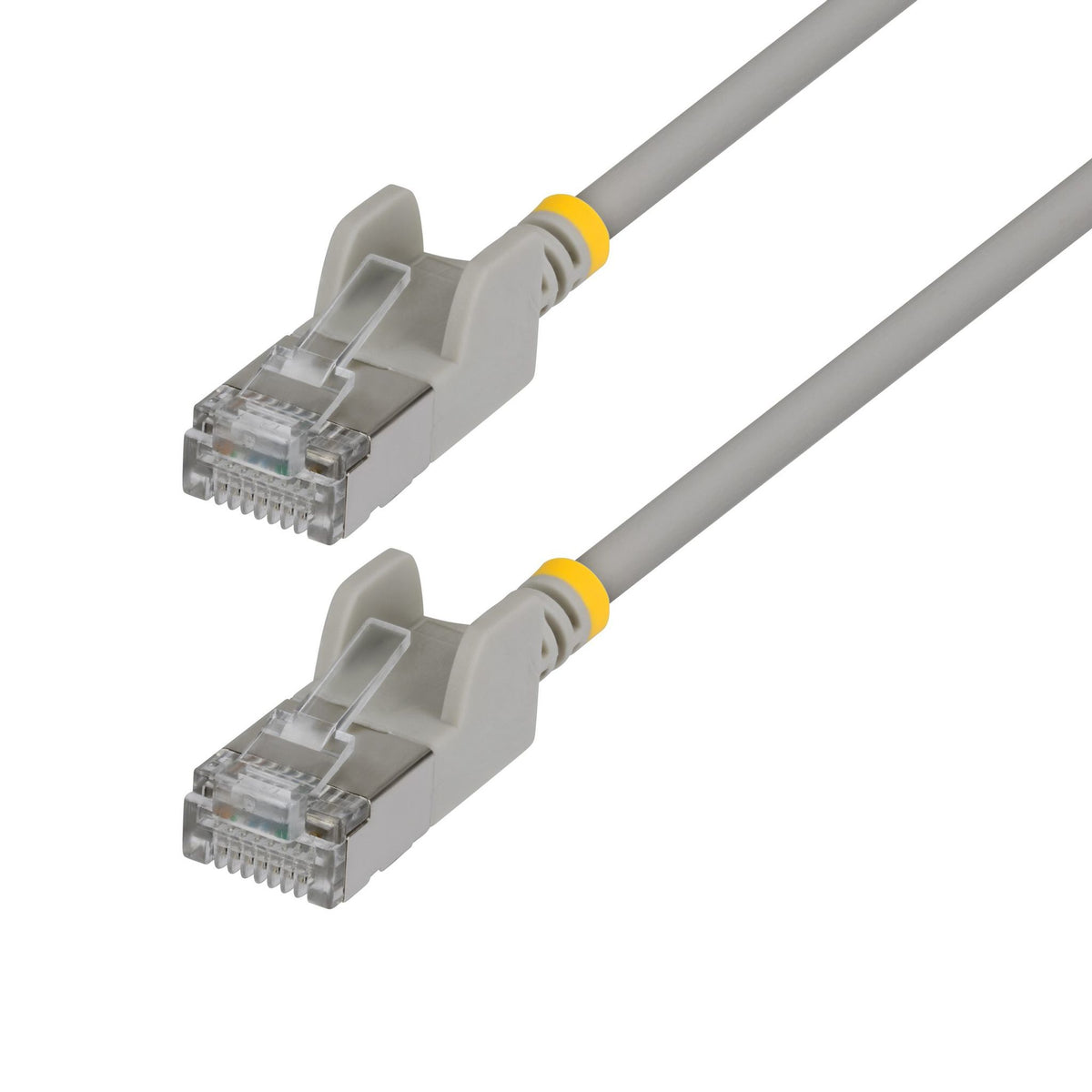 StarTech 1.5m Gray Ultra Slim Cat6A FTP Ethernet Cable 34AWG Bare Copper