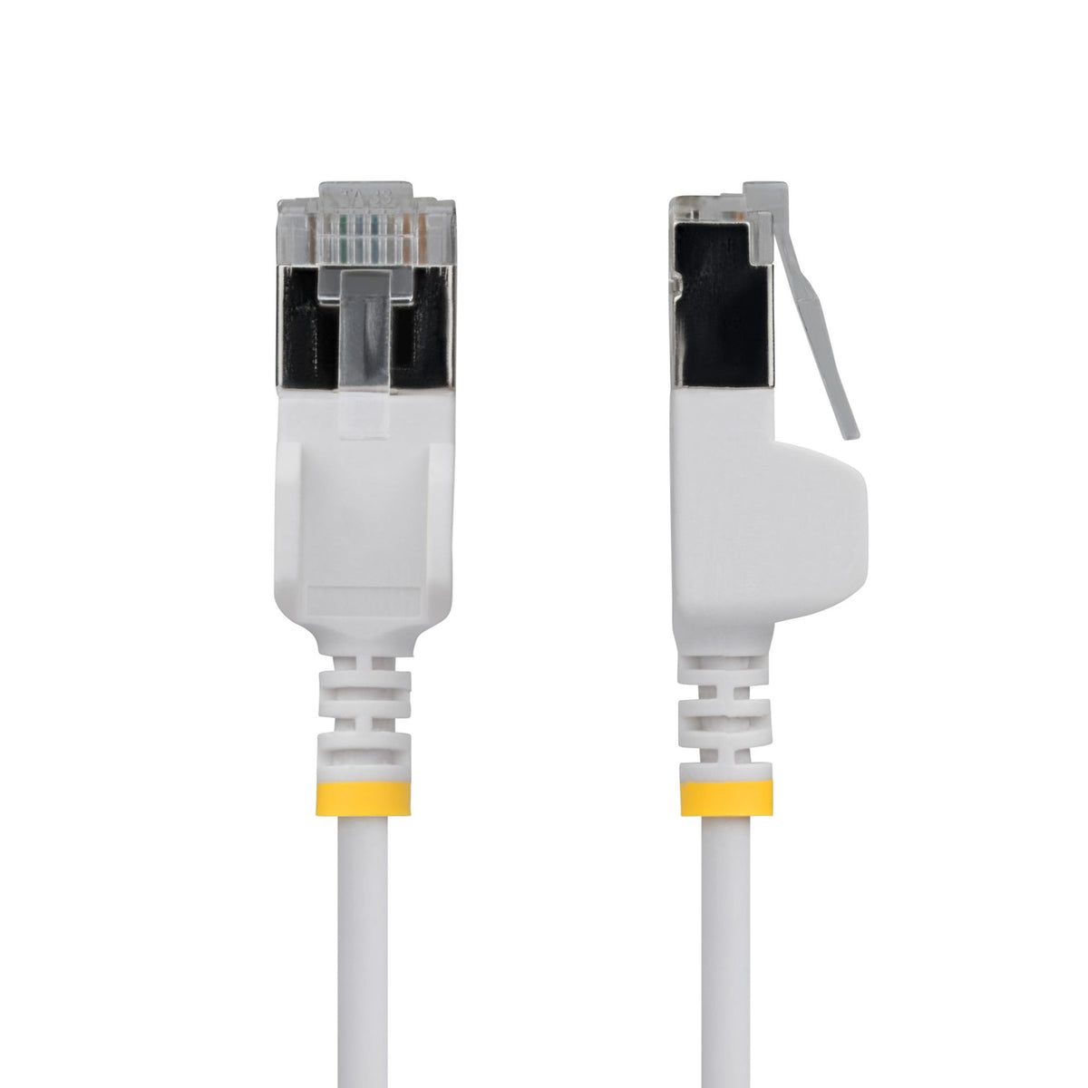 StarTech 15cm White Ultra Slim Cat6A FTP Ethernet Cable 34AWG Bare Copper