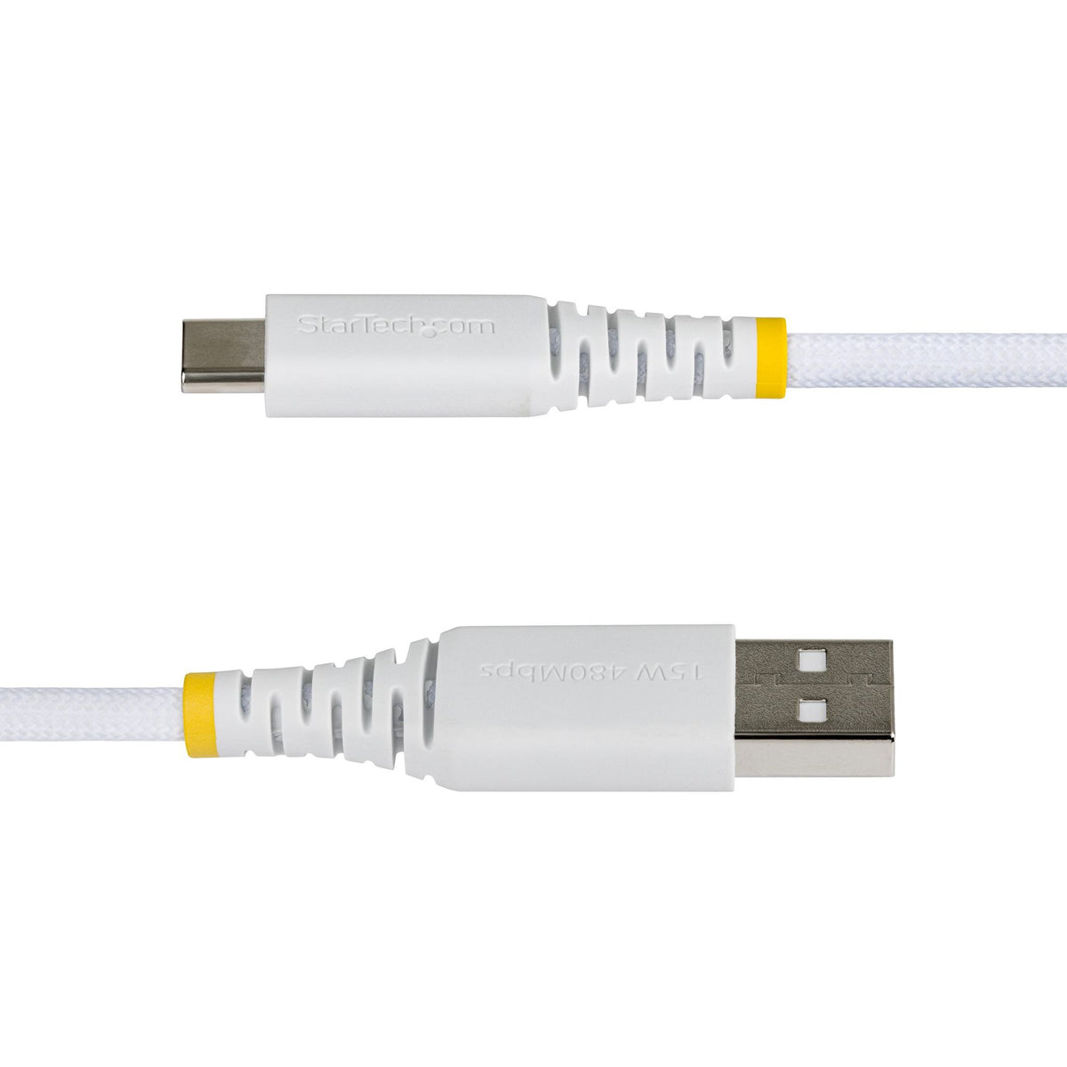 StarTech 1m USB-A to USB-C 15W Fast Charging Cable Braided Nylon/TPE Jacket