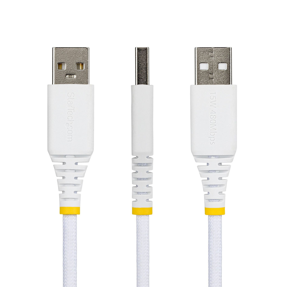 StarTech 30cm USB-A to USB-C 15W Fast Charging Cable Braided Nylon/TPE Jacket