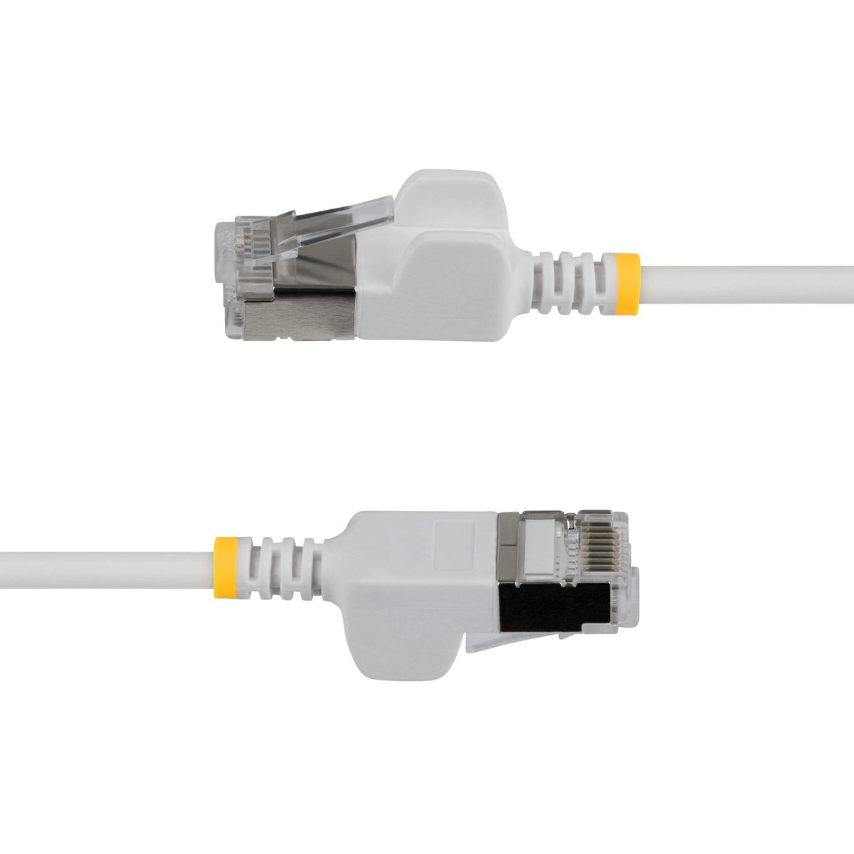 StarTech 30cm White Ultra Slim Cat6A FTP Ethernet Cable 34AWG Bare Copper