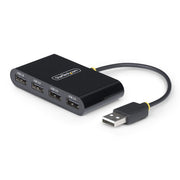 StarTech 4-Port USB 2.0 Hub Bus-Powered Portable 480Mbps