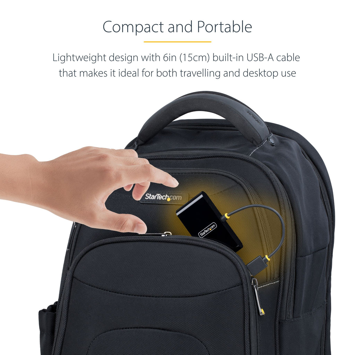 StarTech 4-Port USB 2.0 Hub Bus-Powered Portable 480Mbps