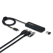 StarTech 4-Port USB-C Hub 4x USB-A Bus Powered 2ft Cable