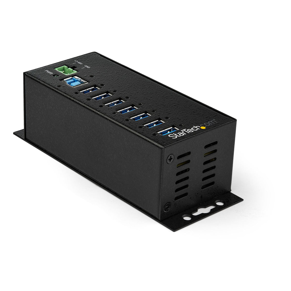 StarTech 7-Port USB 3.0 Hub with Power Adapter Metal Industrial 5Gbps Mountable