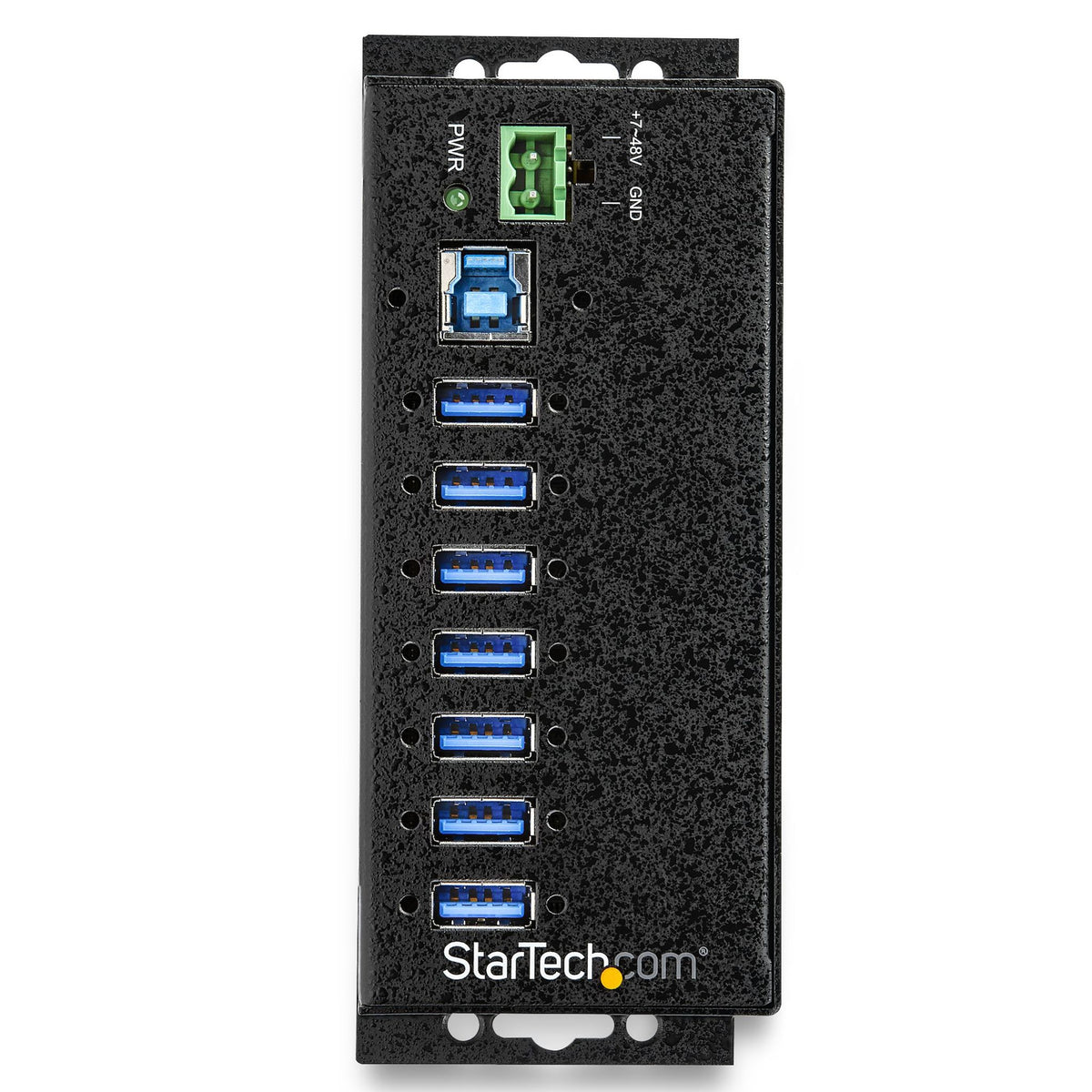 StarTech 7-Port USB 3.0 Hub with Power Adapter Metal Industrial 5Gbps Mountable