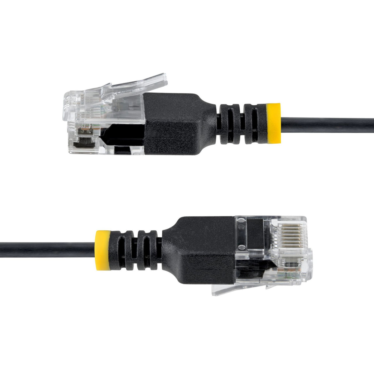 StarTech Black Ultra Slim Cat6a 1m UTP Ethernet Cable 34AWG Bare Copper
